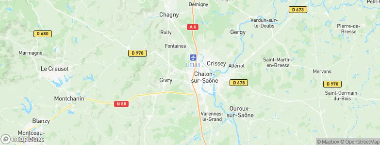Châtenoy-le-Royal, France Map