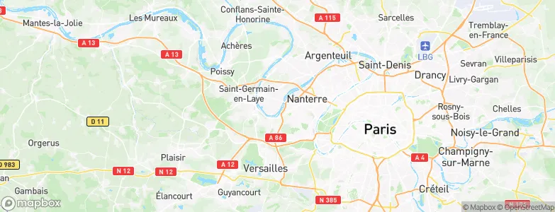 Chatou, France Map
