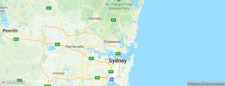 Chatswood, Australia Map