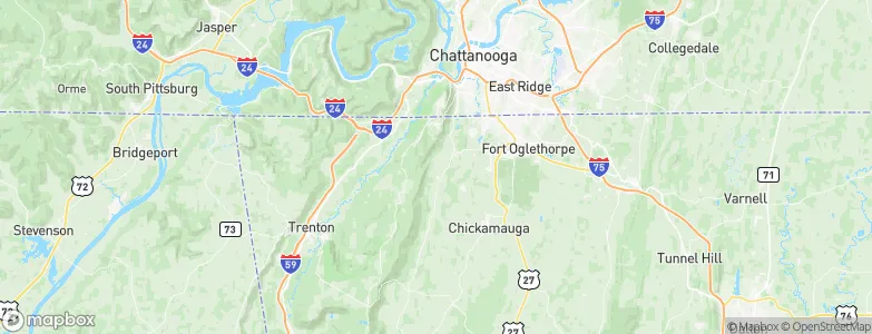 Chattanooga Valley, United States Map
