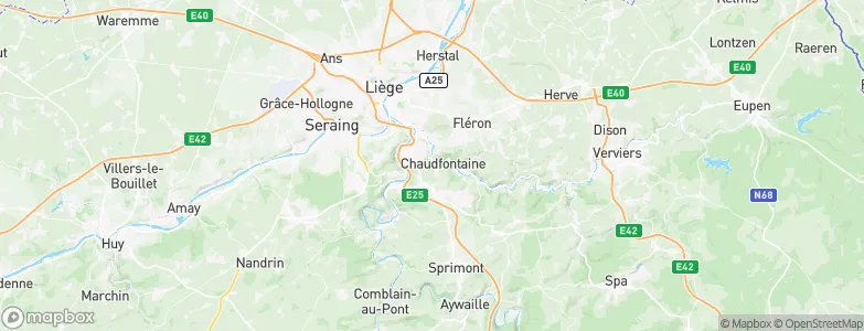 Chaudfontaine, Belgium Map