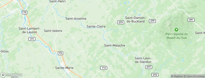 Chaudière-Appalaches, Canada Map