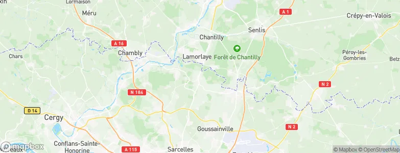 Chaumontel, France Map
