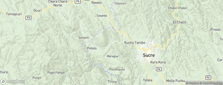 Chaunaca, Bolivia Map
