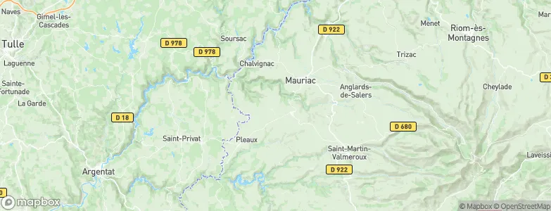 Chaussenac, France Map