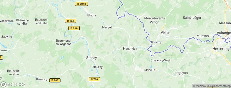 Chauvency-Saint-Hubert, France Map