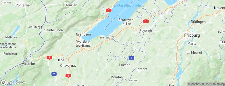 Chavannes-le-Chêne, Switzerland Map