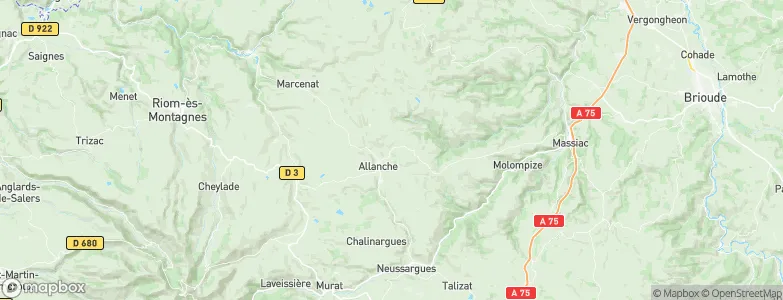 Chavanon, France Map