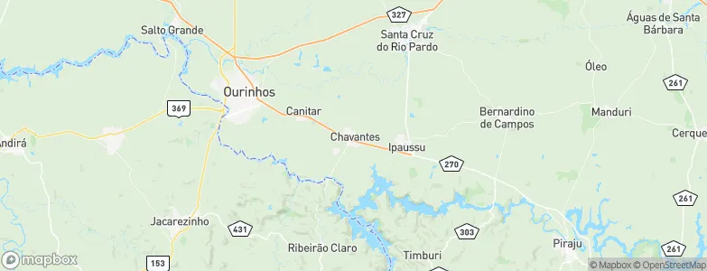Chavantes, Brazil Map