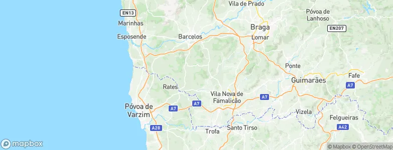 Chavão, Portugal Map