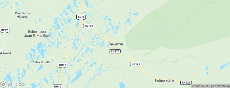 Chavarría, Argentina Map