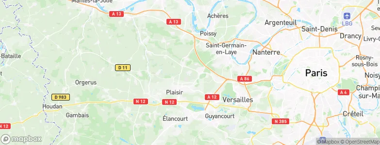 Chavenay, France Map