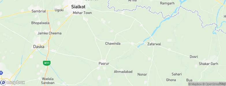 Chawinda, Pakistan Map