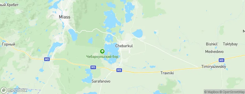 Chebarkul', Russia Map