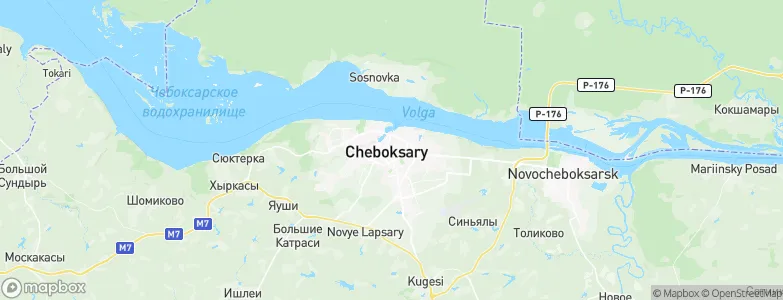 Cheboksary, Russia Map