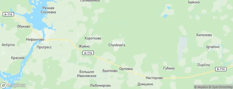 Chebsara, Russia Map