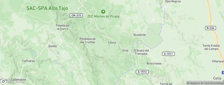 Checa, Spain Map