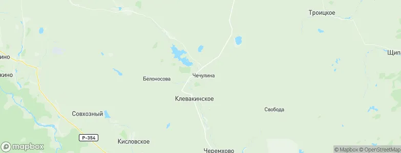 Chechulina, Russia Map