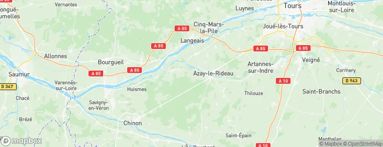 Cheillé, France Map