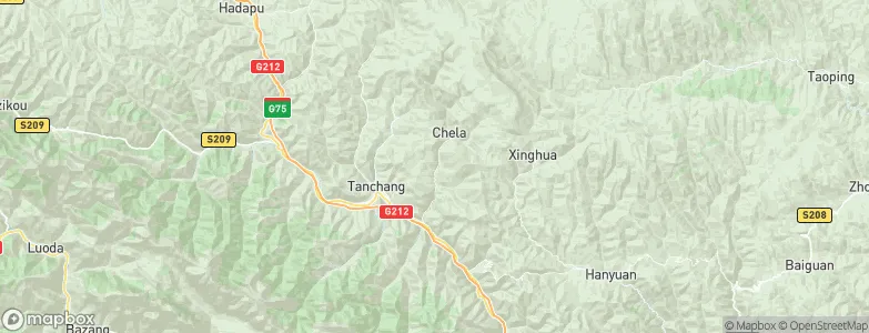 Chela, China Map