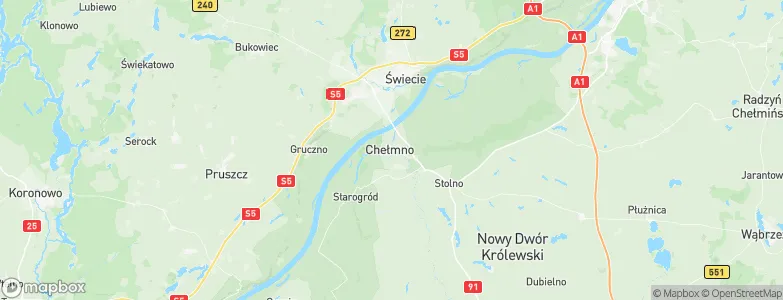 Chełmno, Poland Map