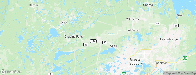 Chelmsford, Canada Map