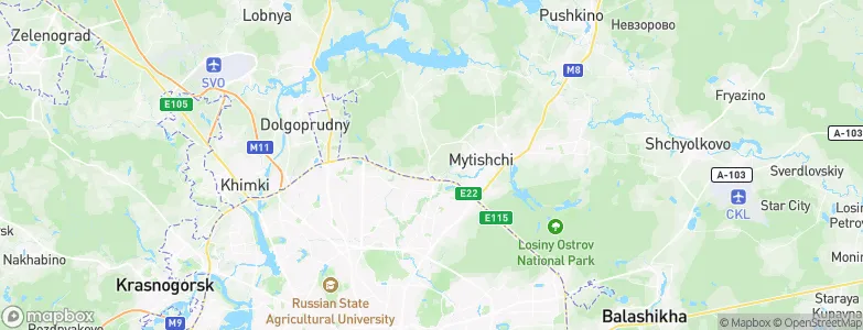 Chelobit’yevo, Russia Map