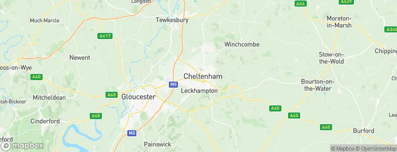 Cheltenham, United Kingdom Map