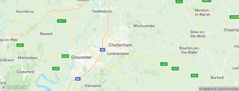 Cheltenham, United Kingdom Map