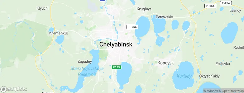 Chelyabinsk, Russia Map