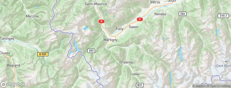 Chemin, Switzerland Map