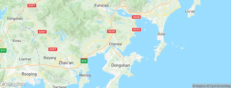 Chendai, China Map