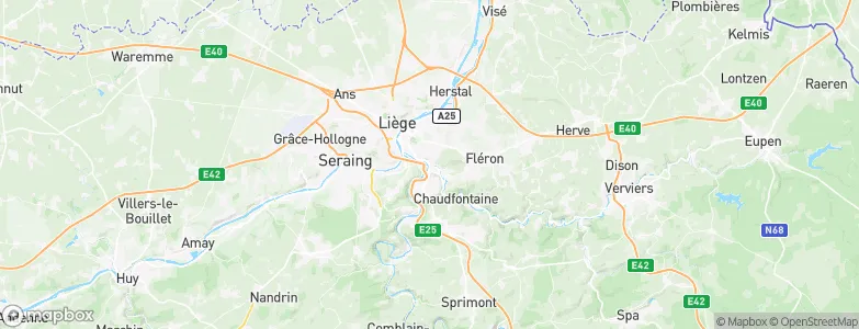 Chênée, Belgium Map