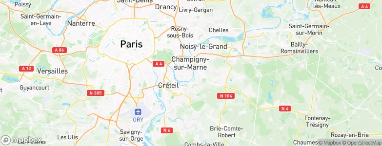 Chennevières-sur-Marne, France Map