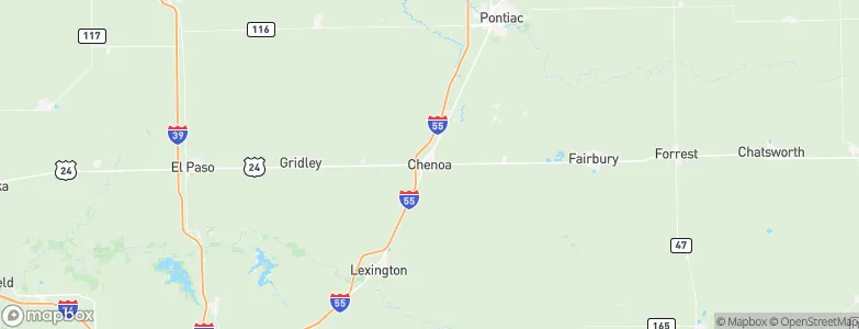 Chenoa, United States Map
