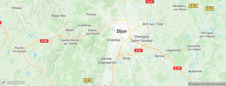 Chenôve, France Map