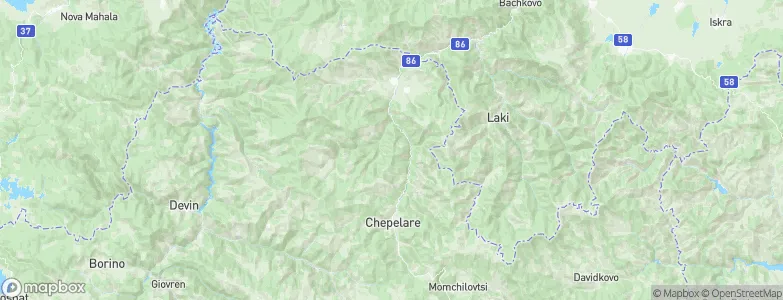 Chepelare, Bulgaria Map