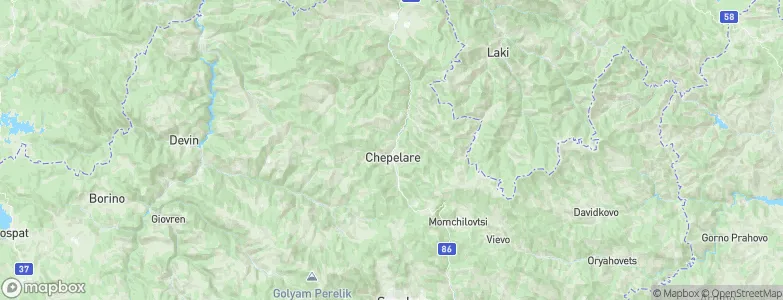 Chepelare, Bulgaria Map