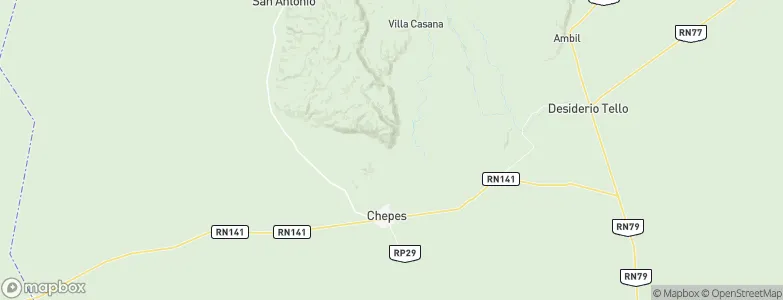 Chepes Viejo, Argentina Map