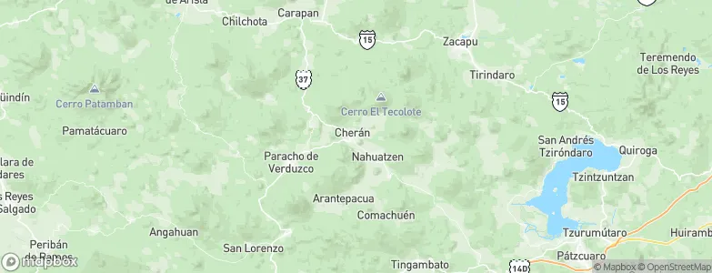 Cherán, Mexico Map