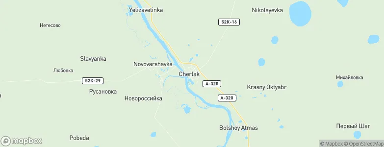Cherlak, Russia Map