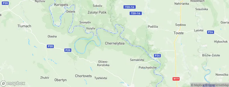 Chernelytsya, Ukraine Map