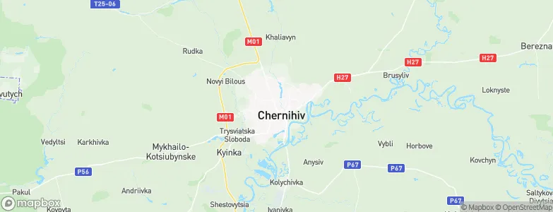 Chernihiv, Ukraine Map