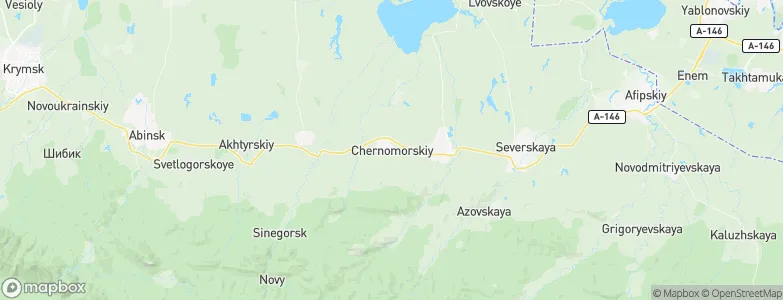 Chernomorskiy, Russia Map