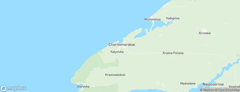 Chernomorskoye, Ukraine Map