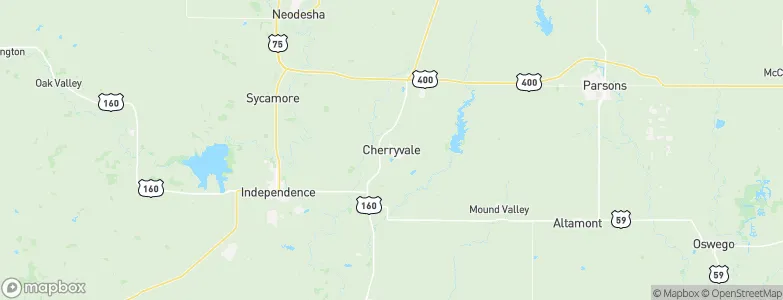 Cherryvale, United States Map