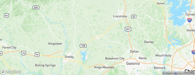 Cherryville, United States Map