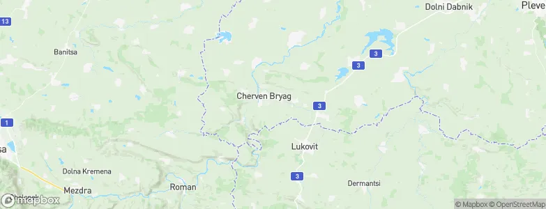 Cherven Bryag, Bulgaria Map