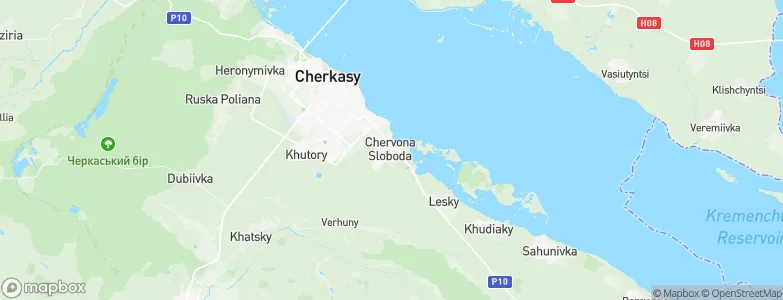Chervona Sloboda, Ukraine Map