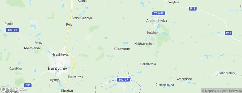 Chervone, Ukraine Map